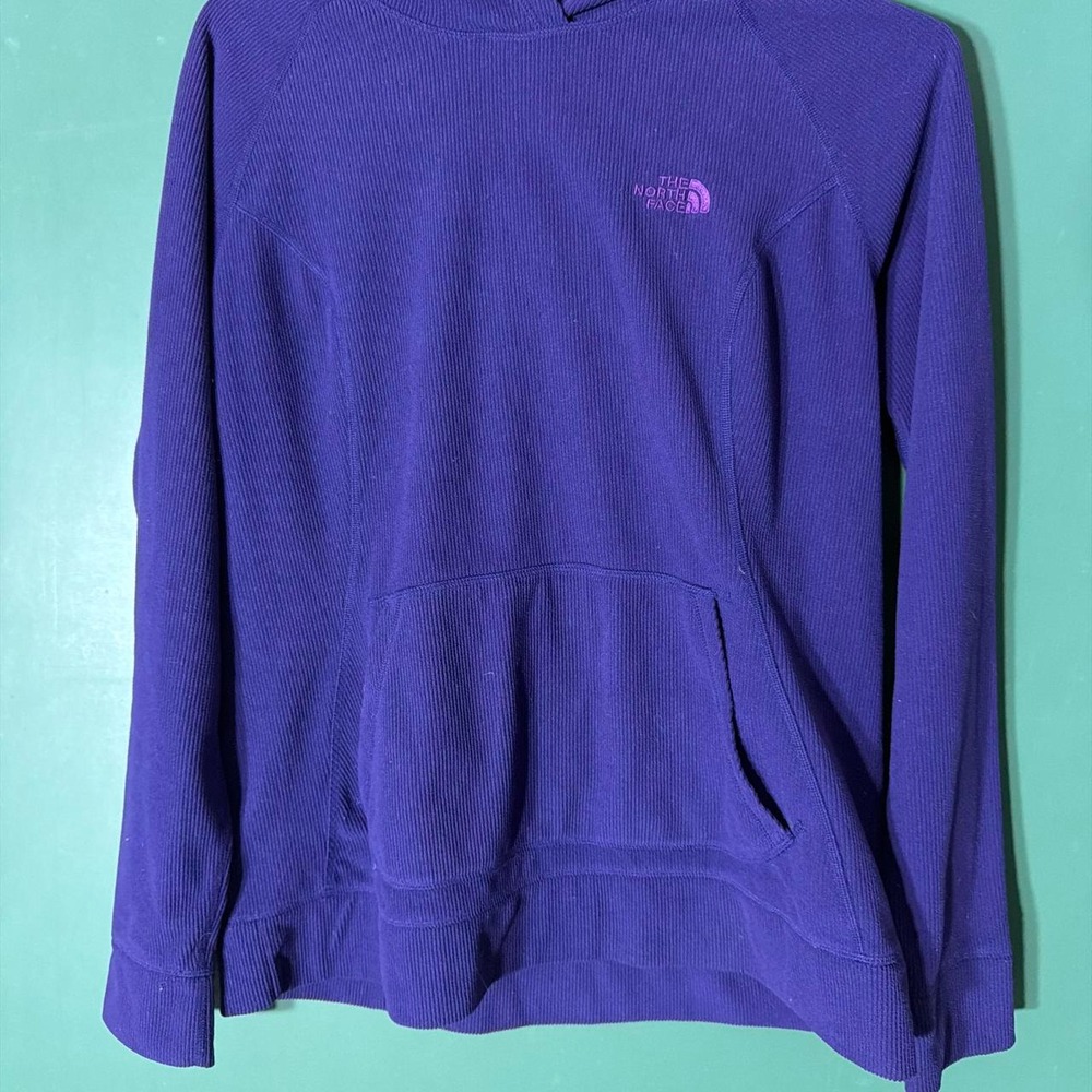 The North Face Vintage Fleece Hoodie Purple Women Large Outdoor Hiking